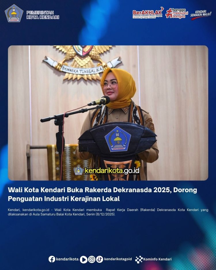 Wali Kota Kendari Buka Rakerda Dekranasda 2025, Dorong Penguatan Industri Kerajinan Lokal
