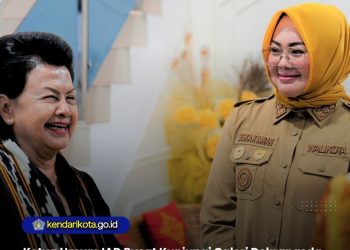 Ketua Umum IAD Pusat Kunjungi Galeri Dekranasda Kota Kendari, Apresiasi Kreativitas Pengrajin
