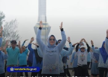 Senam Massal dan Lulo Bersama Jadi Puncak Peringatan Hakordia Kota Kendari