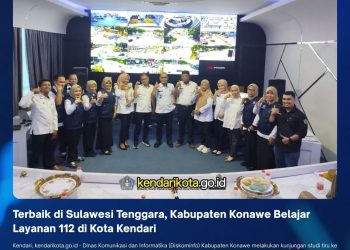 Terbaik di Sulawesi Tenggara, Kabupaten Konawe Belajar Layanan 112 di Kota Kendari