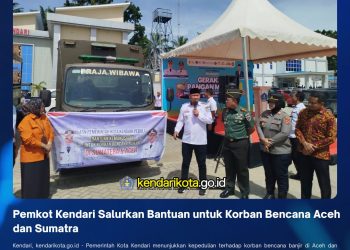 Pemkot Kendari Salurkan Bantuan untuk Korban Bencana Aceh dan Sumatra