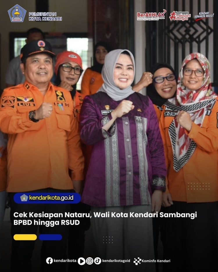 Cek Kesiapan Nataru, Wali Kota Kendari Sambangi BPBD hingga RSUD