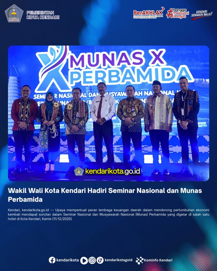 Wakil Wali Kota Kendari Hadiri Seminar Nasional dan Munas Perbamida