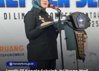 Lantik 111 Kepala Sekolah, Ini Pesan Wali Kota Kendari