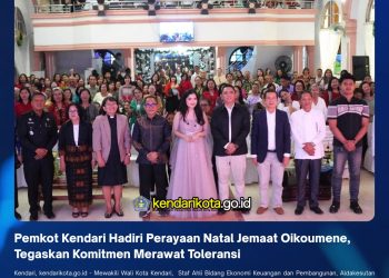 Pemkot Kendari Hadiri Perayaan Natal Jemaat Oikoumene, Tegaskan Komitmen Merawat Toleransi