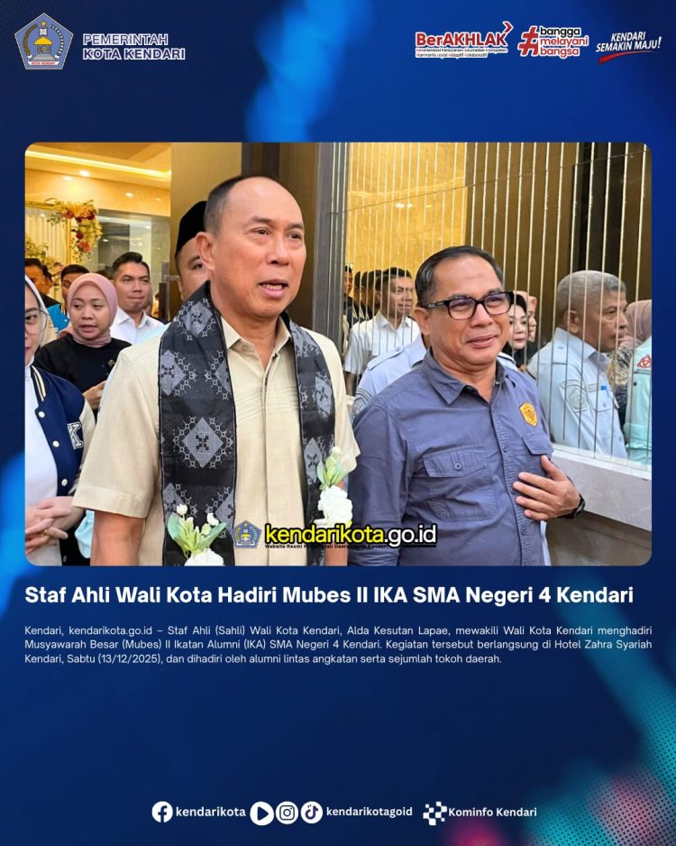 Staf Ahli Wali Kota Hadiri Mubes II IKA SMA Negeri 4 Kendari