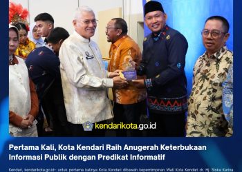 Pertama Kali, Kota Kendari Raih Anugerah Keterbukaan Informasi Publik dengan Predikat Informatif