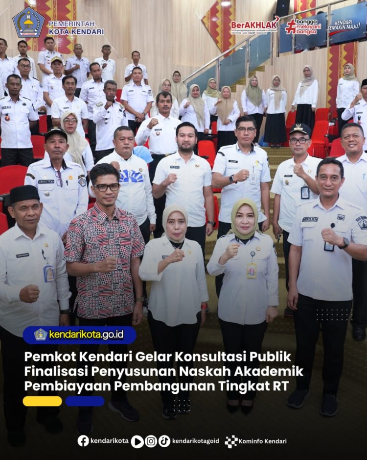 Pemkot Kendari Gelar Konsultasi Publik Finalisasi Penyusunan Naskah Akademik Pembiayaan Pembangunan Tingkat RT