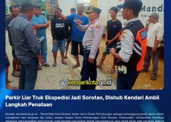 Parkir Liar Truk Ekspedisi Jadi Sorotan, Dishub Kendari Ambil Langkah Penataan