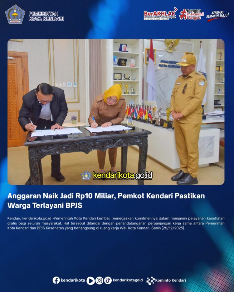 Anggaran Naik Jadi Rp10 Miliar, Pemkot Kendari Pastikan Warga Terlayani BPJS
