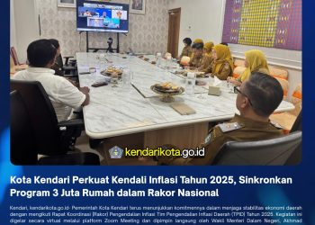 Kota Kendari Perkuat Kendali Inflasi Tahun 2025, Sinkronkan Program 3 Juta Rumah dalam Rakor Nasional