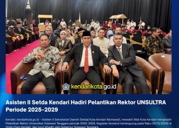 Asisten II Setda Kendari Hadiri Pelantikan Rektor UNSULTRA Periode 2025–2029