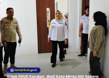 Sidak RSUD Kendari, Wali Kota Minta IGD Segera Pindah ke Gedung PMCC