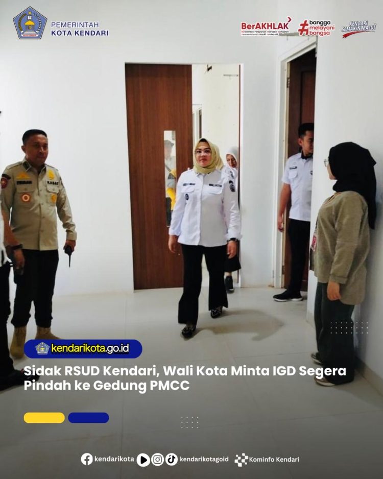 Sidak RSUD Kendari, Wali Kota Minta IGD Segera Pindah ke Gedung PMCC