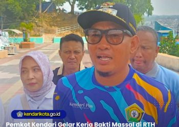 Pemkot Kendari Gelar Kerja Bakti Massal di RTH Papalimba, Wakil Wali Kota: Akan Jadi Agenda Rutin