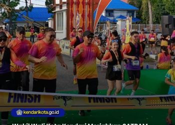 Wakil Wali Kota Kendari Meriahkan SATPAM RUN 2026