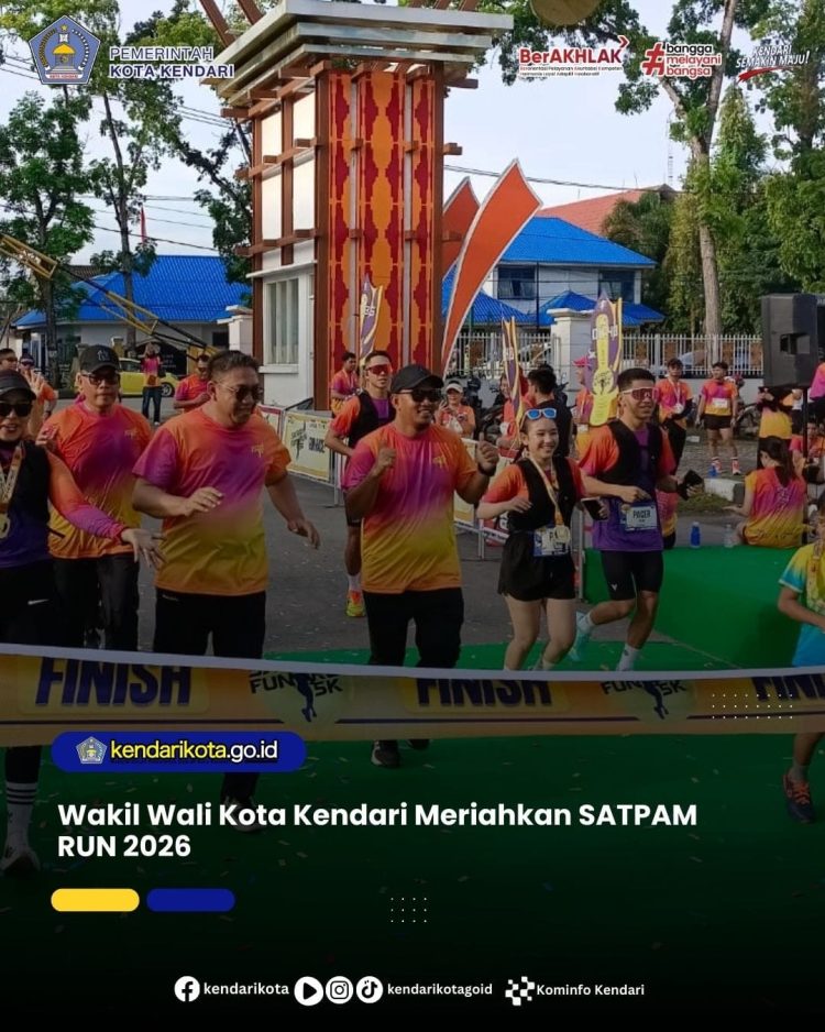 Wakil Wali Kota Kendari Meriahkan SATPAM RUN 2026