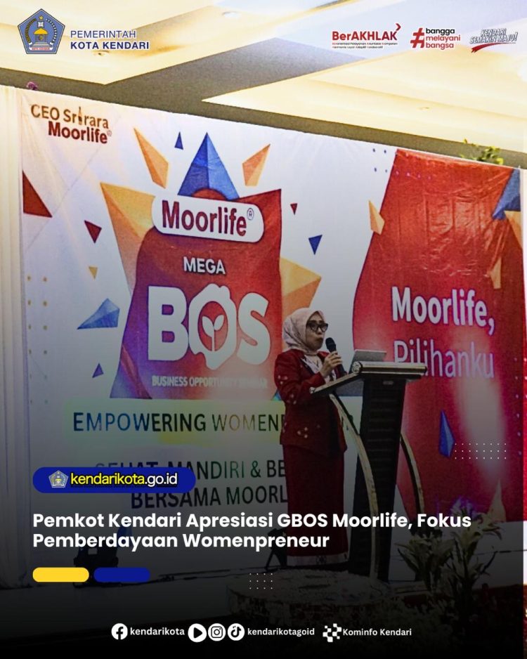 Pemkot Kendari Apresiasi GBOS Moorlife, Fokus Pemberdayaan Womenpreneur