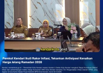 Pemkot Kendari Ikuti Rakor Inflasi, Tekankan Antisipasi Kenaikan Harga Jelang Ramadan 2026