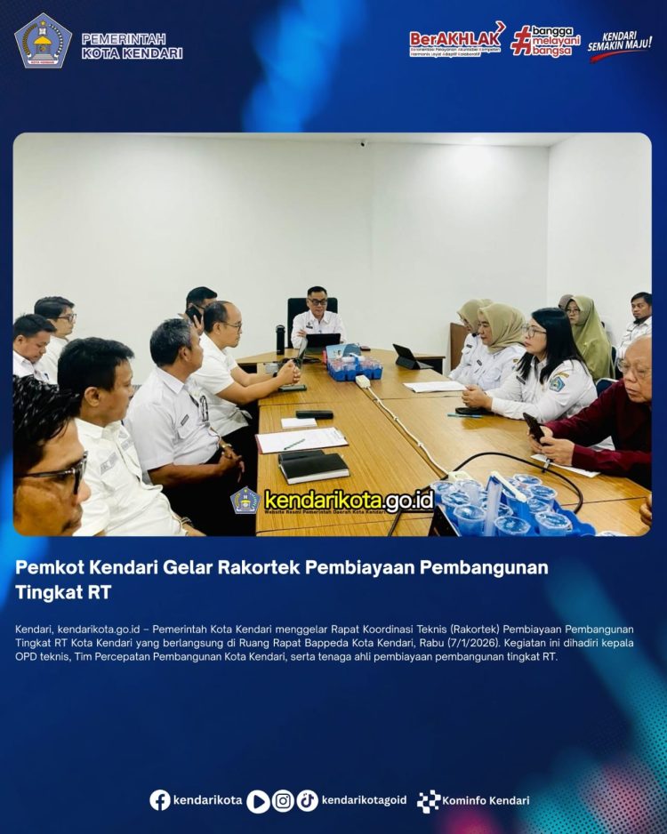 Pemkot Kendari Gelar Rakortek Pembiayaan Pembangunan Tingkat RT
