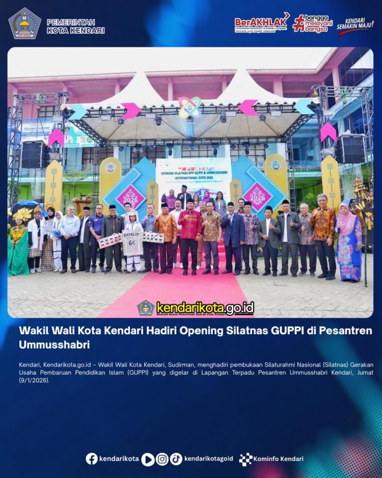Wakil Wali Kota Kendari Hadiri Opening Silatnas GUPPI di Pesantren Ummusshabri