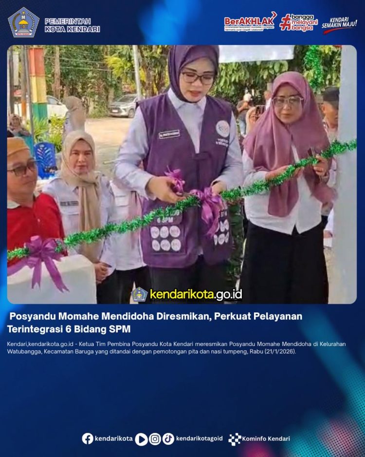 Posyandu Momahe Mendidoha Diresmikan, Perkuat Pelayanan Terintegrasi 6 Bidang SPM