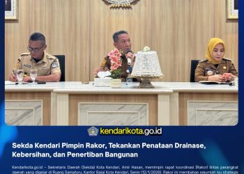 Sekda Kendari Pimpin Rakor, Tekankan Penataan Drainase, Kebersihan, dan Penertiban Bangunan