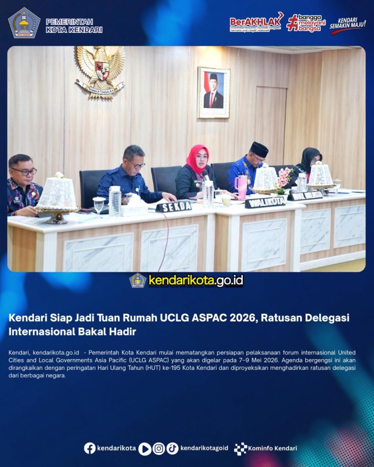 Kendari Siap Jadi Tuan Rumah UCLG ASPAC 2026, Ratusan Delegasi Internasional Bakal Hadir
