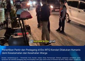 Penertiban Parkir dan Pedagang di Eks MTQ Kendari Dilakukan Humanis demi Keselamatan dan Kesehatan Warga