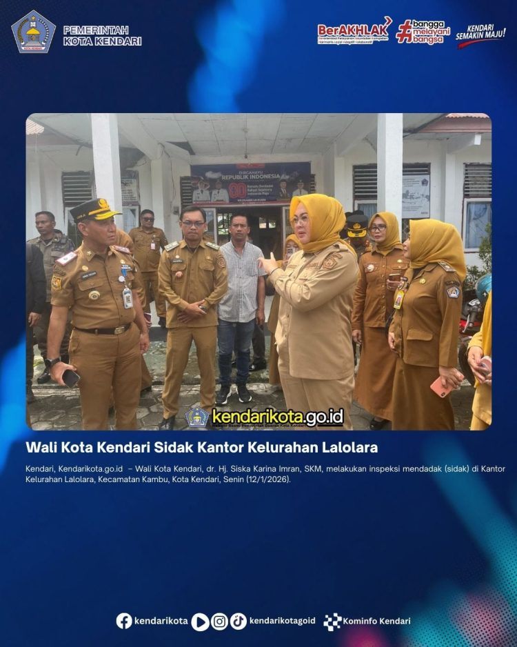 Wali Kota Kendari Sidak Kantor Kelurahan Lalolara