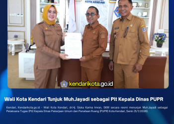 Wali Kota Kendari Tunjuk Muh.Jayadi sebagai Plt Kepala Dinas PUPR