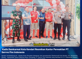 Kadis Damkarmat Kota Kendari Resmikan Kantor Perwakilan PT Servvo Fire Indonesia