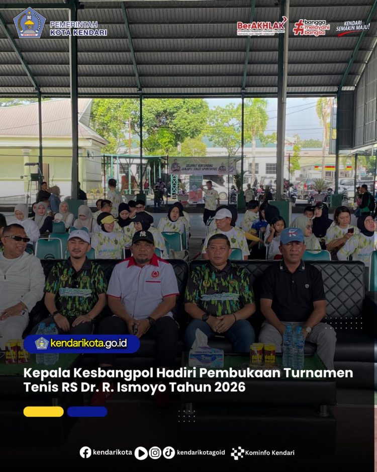 Kepala Kesbangpol Hadiri Pembukaan Turnamen Tenis RS Dr. R. Ismoyo Tahun 2026