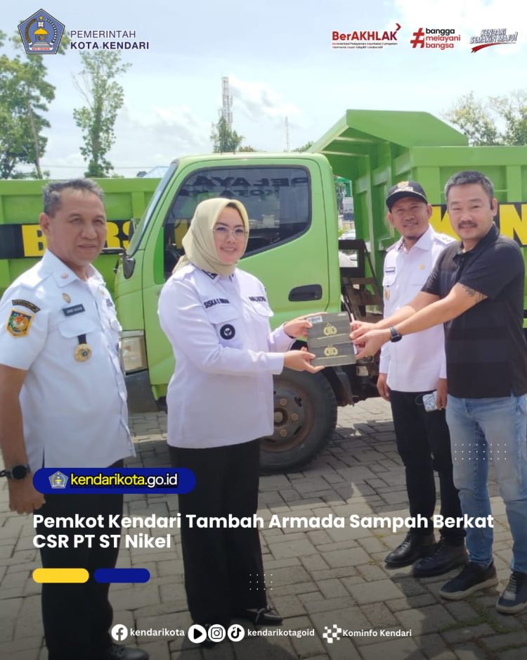 Pemkot Kendari Tambah Armada Sampah Berkat CSR PT ST Nikel