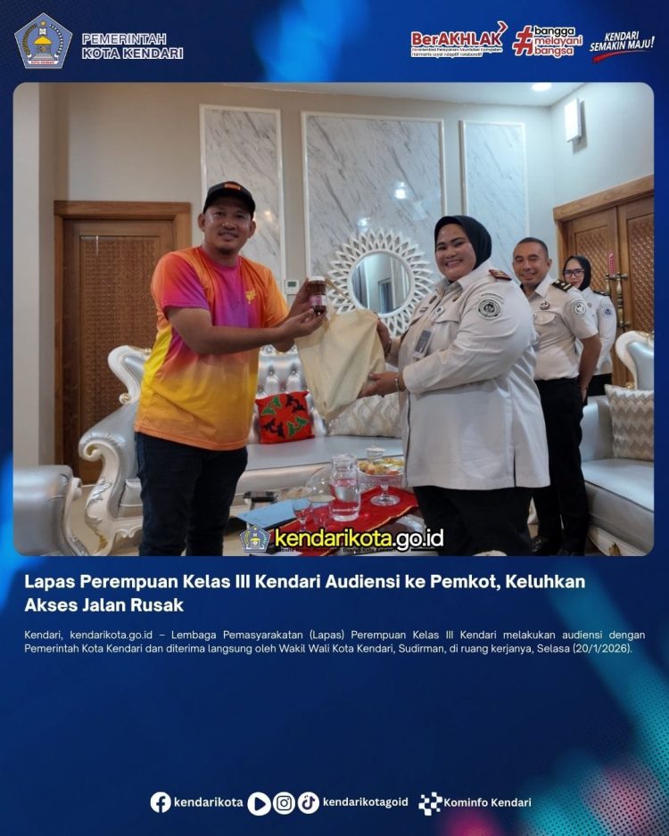 Lapas Perempuan Kelas III Kendari Audiensi ke Pemkot, Keluhkan Akses Jalan Rusak