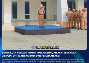 Sekda Kota Kendari Pimpin Apel Gabungan ASN: Tekankan Disiplin, Optimalisasi PAD, dan Penataan Aset