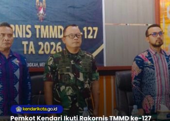 Pemkot Kendari Ikuti Rakornis TMMD ke-127 TA 2026 Bersama Kodim 1417