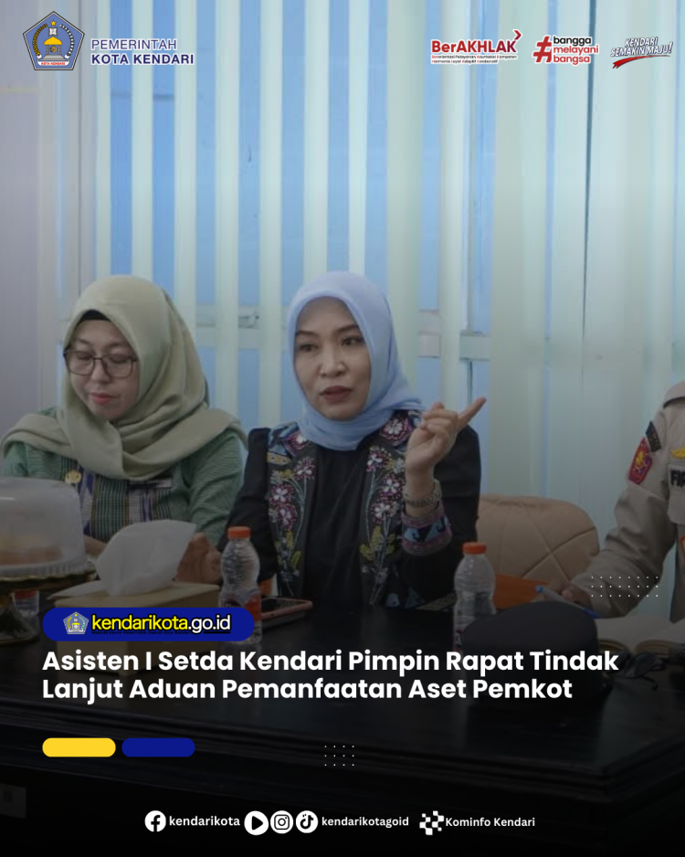 Asisten I Setda Kendari Pimpin Rapat Tindak Lanjut Aduan Pemanfaatan Aset Pemkot