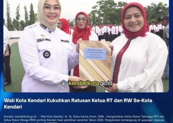 Wali Kota Kendari Kukuhkan Ratusan Ketua RT dan RW Se-Kota Kendari