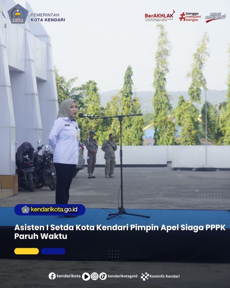 Asisten I Setda Kota Kendari Pimpin Apel Siaga PPPK Paruh Waktu