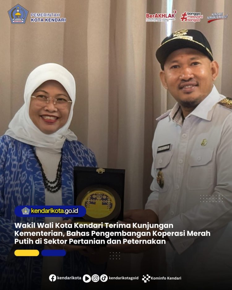 Wakil Wali Kota Kendari Terima Kunjungan Kementerian, Bahas Pengembangan Koperasi Merah Putih di Sektor Pertanian dan Peternakan