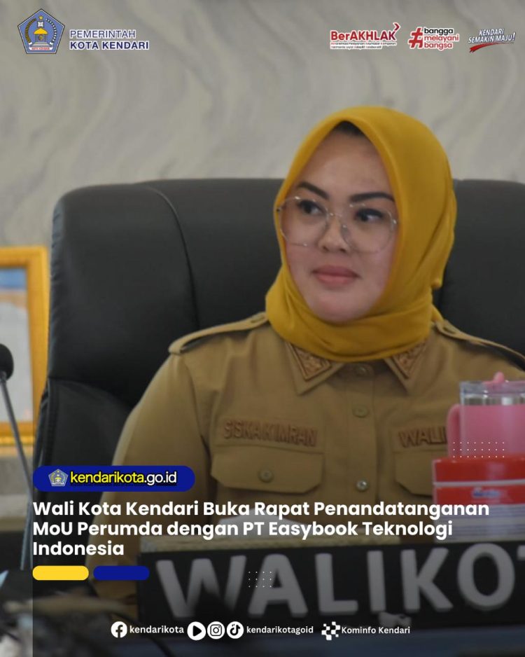 Wali Kota Kendari Buka Rapat Penandatanganan MoU Perumda dengan PT Easybook Teknologi Indonesia