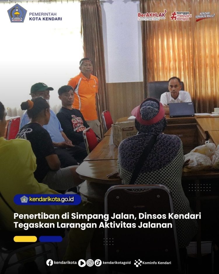 Penertiban di Simpang Jalan, Dinsos Kendari Tegaskan Larangan Aktivitas Jalanan