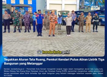 Tegakkan Aturan Tata Ruang, Pemkot Kendari Putus Aliran Listrik Tiga Bangunan yang Melanggar