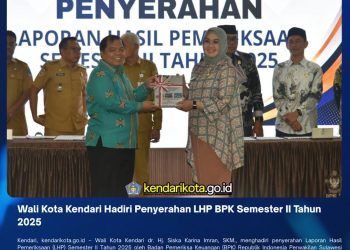 Wali Kota Kendari Hadiri Penyerahan LHP BPK Semester II Tahun 2025