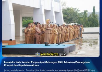 Inspektur Kota Kendari Pimpin Apel Gabungan ASN, Tekankan Pencegahan Korupsi dan Kepatuhan Aturan