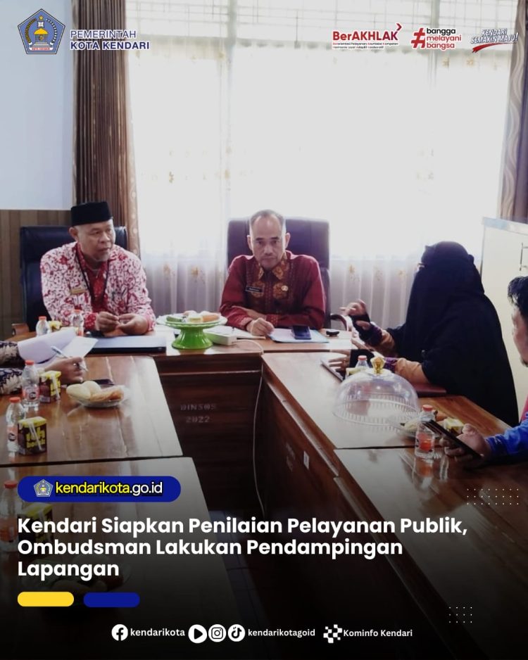 Kendari Siapkan Penilaian Pelayanan Publik, Ombudsman Lakukan Pendampingan Lapangan
