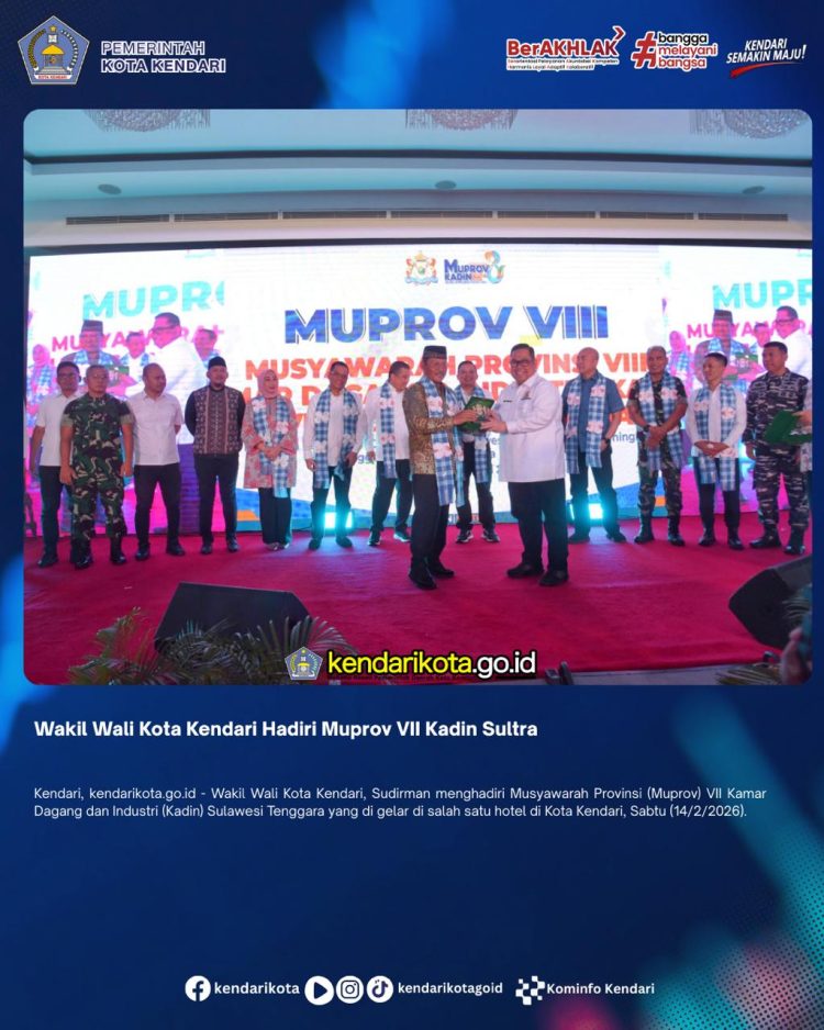 Wakil Wali Kota Kendari Hadiri Muprov VII Kadin Sultra