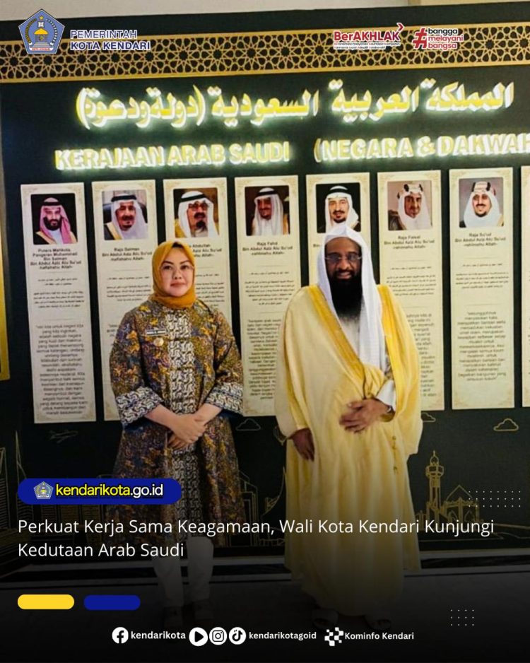 Perkuat Kerja Sama Keagamaan, Wali Kota Kendari Kunjungi Kedutaan Arab Saudi