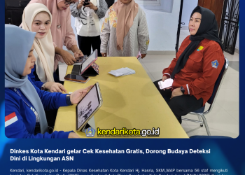 Dinkes Kota Kendari gelar Cek Kesehatan Gratis, Dorong Budaya Deteksi Dini di Lingkungan ASN